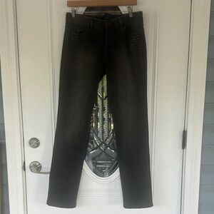 Calvin Klein pencil Jeans Black Straight Leg Women's Denim black 10/30 size